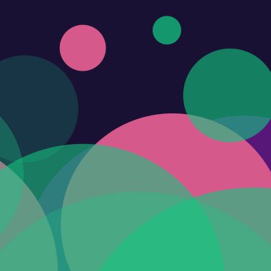 Düz renkli basit yuvarlak baloncuk iş arka plan tasarımı