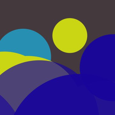 Düz renkli basit yuvarlak baloncuk iş arka plan tasarımı