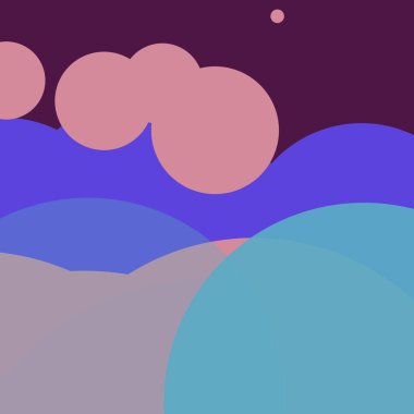 Renkli basit düz yuvarlak baloncuk iş arka plan tasarımı