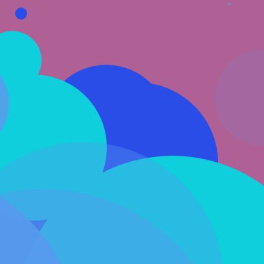 Renkli basit düz yuvarlak baloncuk iş arka plan tasarımı