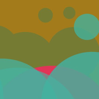 Renkli basit düz yuvarlak baloncuk iş arka plan tasarımı