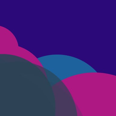 Renkli basit düz yuvarlak baloncuk iş arka plan tasarımı