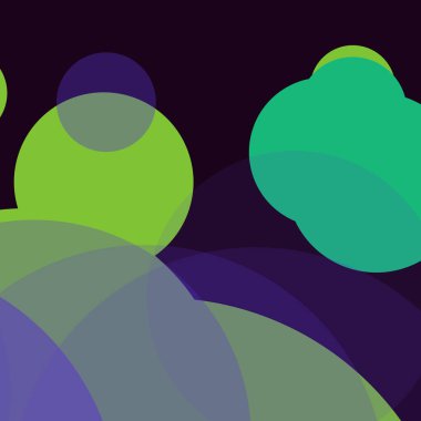 Renkli basit düz yuvarlak baloncuk iş arka plan tasarımı