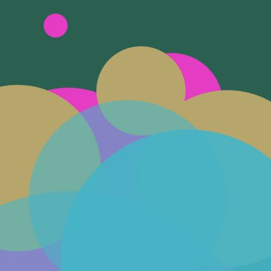 Renkli basit düz yuvarlak baloncuk iş arka plan tasarımı