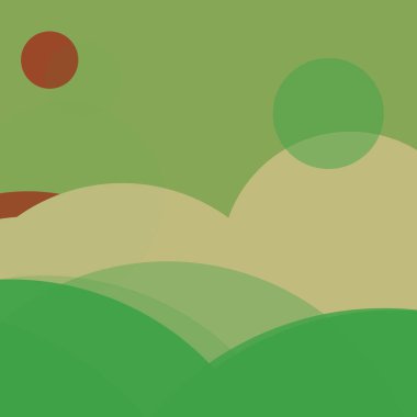 Renkli basit düz yuvarlak baloncuk iş arka plan tasarımı