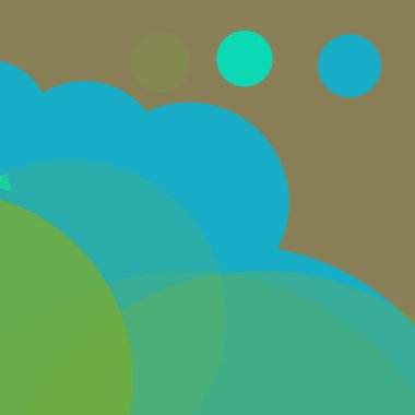 Vintage lekeli düz şekiller renkli arkaplan soyut basit daireler kabarcık iş deseni tasarımı