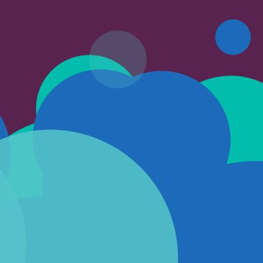 Vintage lekeli düz şekiller renkli arkaplan soyut basit daireler kabarcık iş deseni tasarımı