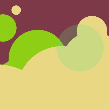 Vintage lekeli düz şekiller renkli arkaplan soyut basit daireler kabarcık iş deseni tasarımı