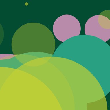 Benekli düz şekiller renkli arkaplan soyut basit daireler baloncuk iş deseni tasarımı