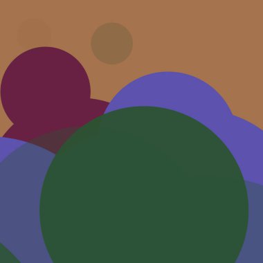 Benekli düz şekiller renkli arkaplan soyut basit daireler baloncuk iş deseni tasarımı