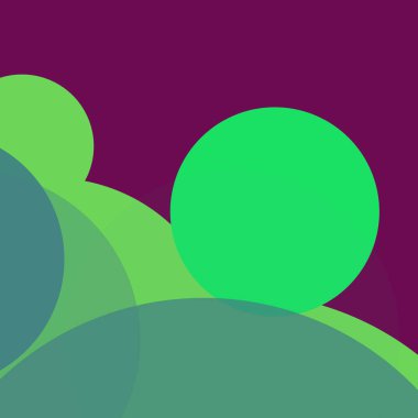 Benekli düz şekiller renkli arkaplan soyut basit daireler baloncuk iş deseni tasarımı