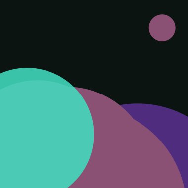 Benekli düz şekiller renkli arkaplan soyut basit daireler baloncuk iş deseni tasarımı