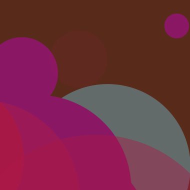 Benekli düz şekiller renkli arkaplan soyut basit daireler baloncuk iş deseni tasarımı