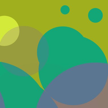 Benekli düz şekiller renkli arkaplan soyut basit daireler baloncuk iş deseni tasarımı