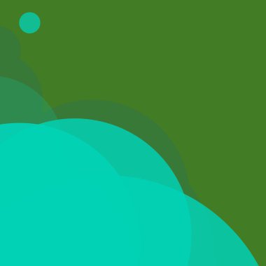 Benekli düz şekiller renkli arkaplan soyut basit daireler baloncuk iş deseni tasarımı