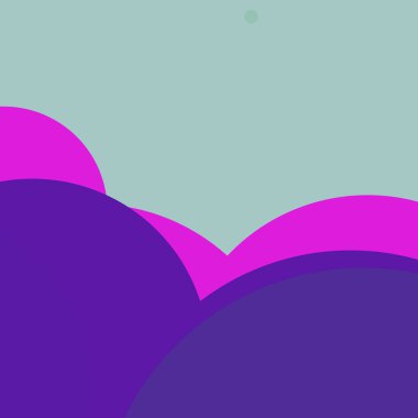 Benekli düz şekiller renkli arkaplan soyut basit daireler baloncuk iş deseni tasarımı