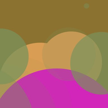 Benekli düz şekiller renkli arkaplan soyut basit daireler baloncuk iş deseni tasarımı