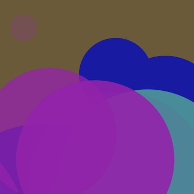 Benekli düz şekiller renkli arkaplan soyut basit daireler baloncuk iş deseni tasarımı