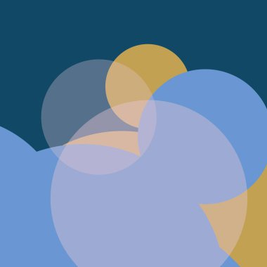 Benekli düz şekiller renkli arkaplan soyut basit daireler baloncuk iş deseni tasarımı