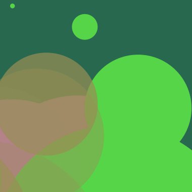 Benekli düz şekiller renkli arkaplan soyut basit daireler baloncuk iş deseni tasarımı