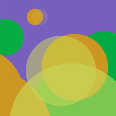 Benekli düz şekiller renkli arkaplan soyut basit daireler baloncuk iş deseni tasarımı