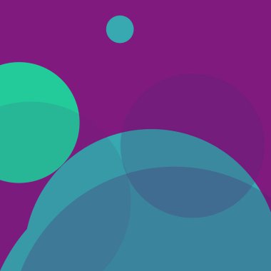 Benekli düz şekiller renkli arkaplan soyut basit daireler baloncuk iş deseni tasarımı