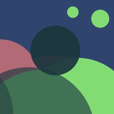 Benekli düz şekiller renkli arkaplan soyut basit daireler baloncuk iş deseni tasarımı