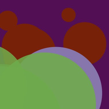 Benekli düz şekiller renkli arkaplan soyut basit daireler baloncuk iş deseni tasarımı