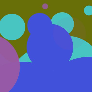 Benekli düz şekiller renkli arkaplan soyut basit daireler baloncuk iş deseni tasarımı