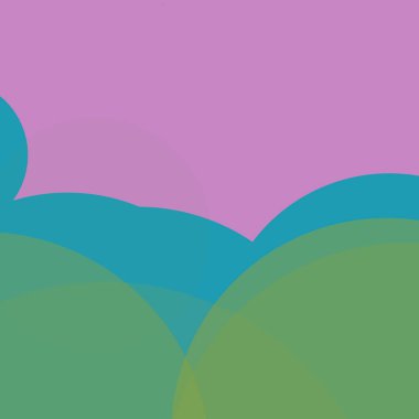 Benekli düz şekiller renkli arkaplan soyut basit daireler baloncuk iş deseni tasarımı