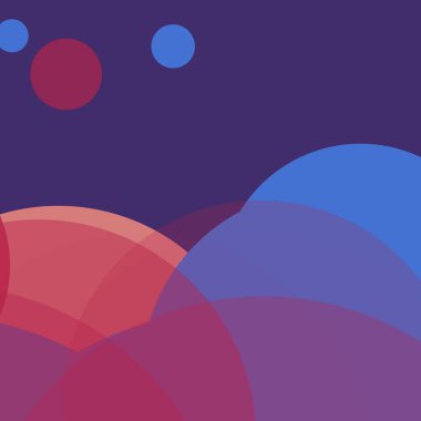 Benekli düz şekiller renkli arkaplan soyut basit daireler baloncuk iş deseni tasarımı