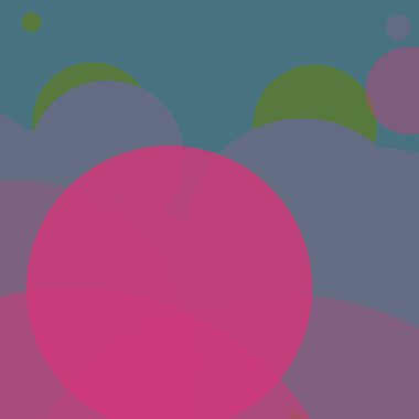 Benekli düz şekiller renkli arkaplan soyut basit daireler baloncuk iş deseni tasarımı