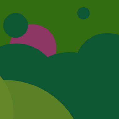 Benekli düz şekiller renkli arkaplan soyut basit daireler baloncuk iş deseni tasarımı