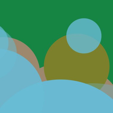 Düz şekiller renkli arkaplan benekli soyut daireler baloncuk iş deseni tasarımı