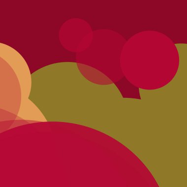 Düz şekiller renkli arkaplan benekli soyut daireler baloncuk iş deseni tasarımı