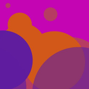 Düz şekiller renkli arkaplan benekli soyut daireler baloncuk iş deseni tasarımı