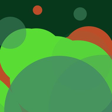 Düz şekiller renkli arkaplan benekli soyut daireler baloncuk iş deseni tasarımı