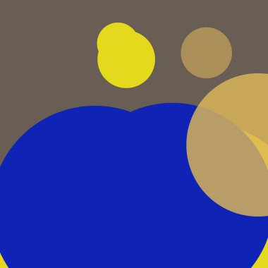 Düz şekiller renkli arkaplan benekli soyut daireler baloncuk iş deseni tasarımı