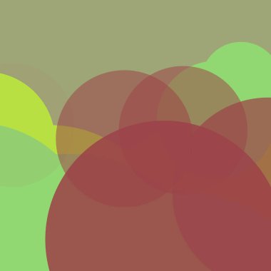 Düz şekiller renkli arkaplan benekli soyut daireler baloncuk iş deseni tasarımı