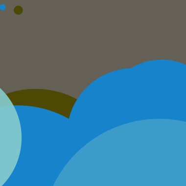 Düz şekiller renkli arkaplan benekli soyut daireler baloncuk iş deseni tasarımı