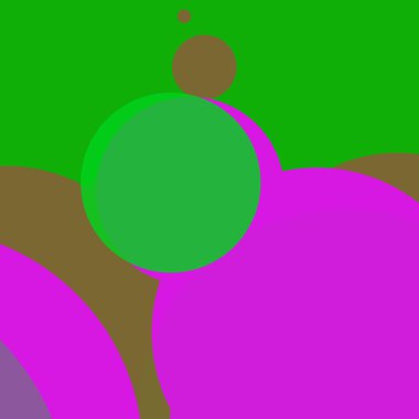 Düz şekiller renkli arkaplan benekli soyut daireler baloncuk iş deseni tasarımı