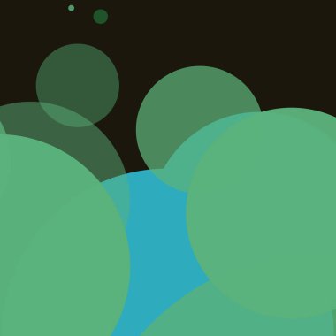 Düz şekiller renkli arkaplan benekli soyut daireler baloncuk iş deseni tasarımı