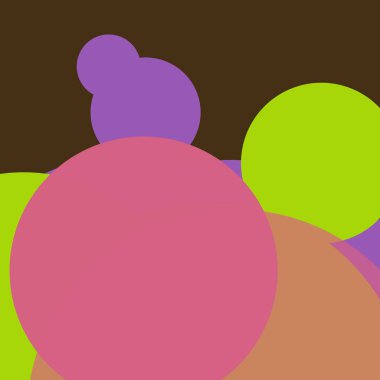 Düz şekiller renkli arkaplan benekli soyut daireler baloncuk iş deseni tasarımı