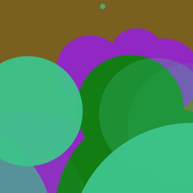 Düz şekiller renkli arkaplan benekli soyut daireler baloncuk iş deseni tasarımı