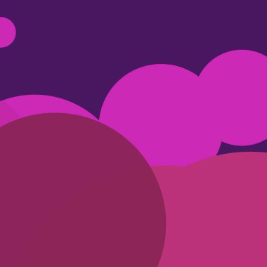 Düz şekiller renkli arkaplan benekli soyut daireler baloncuk iş deseni tasarımı