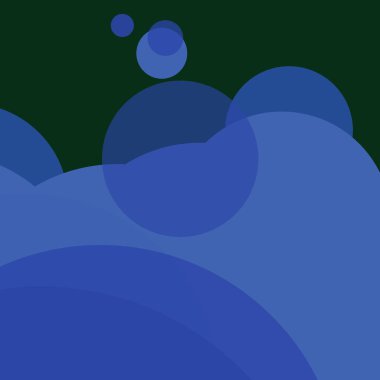 Düz şekiller renkli arkaplan benekli soyut daireler baloncuk iş deseni tasarımı