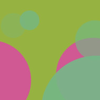 Düz şekiller renkli arkaplan benekli soyut daireler baloncuk iş deseni tasarımı