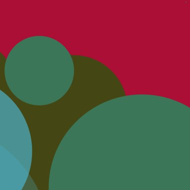 Düz şekiller renkli arkaplan benekli soyut daireler baloncuk iş deseni tasarımı