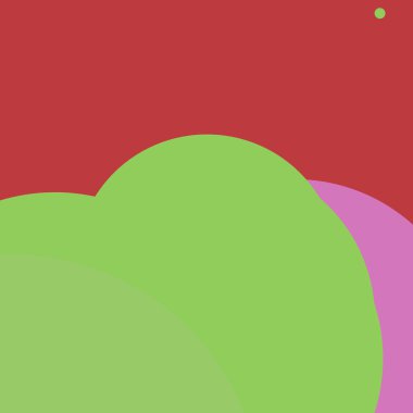 En az renkli arkaplan, soyut lekeli basit daireler baloncuk desen tasarımı