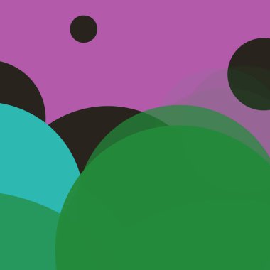 En az renkli arkaplan basit soyut daireler baloncuk iş deseni tasarımı